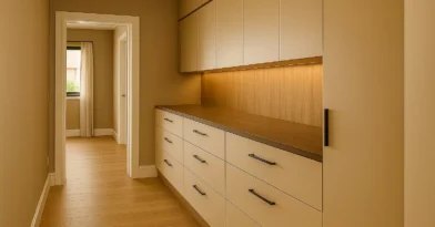 Armários de corredor ou passagens estreitas