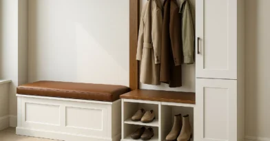 Bancos planejados com baú