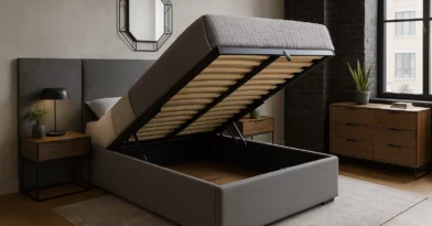 Camas com baú e cabeceiras sob medida