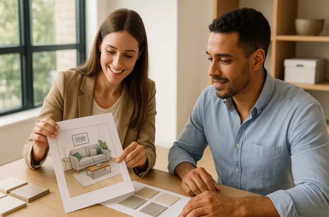 Consultoria de interiores com designers especializados