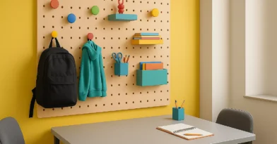 Ganchos e painéis organizadores de parede sob medida