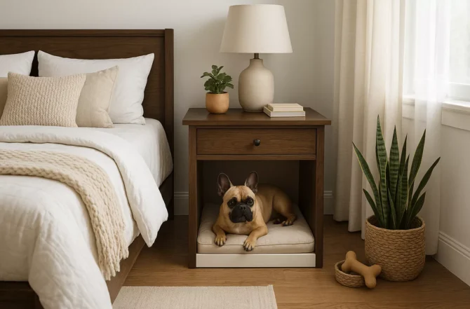 Móveis planejados para pets (casinhas embutidas, camas etc.)