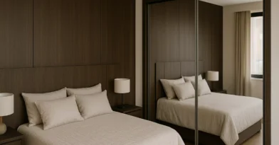 Roupeiros com portas de correr espelhadas